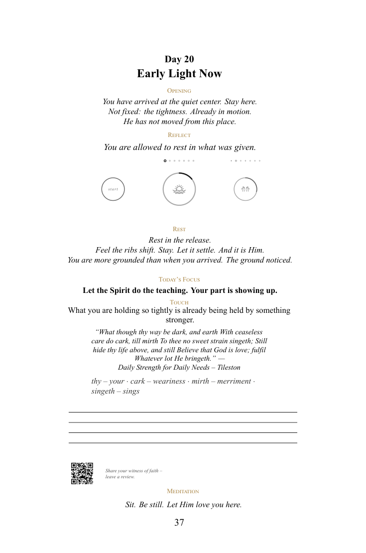 Sample page from Devotional Book for Teen Girls — Before the Screen Tells You Who You Should Be