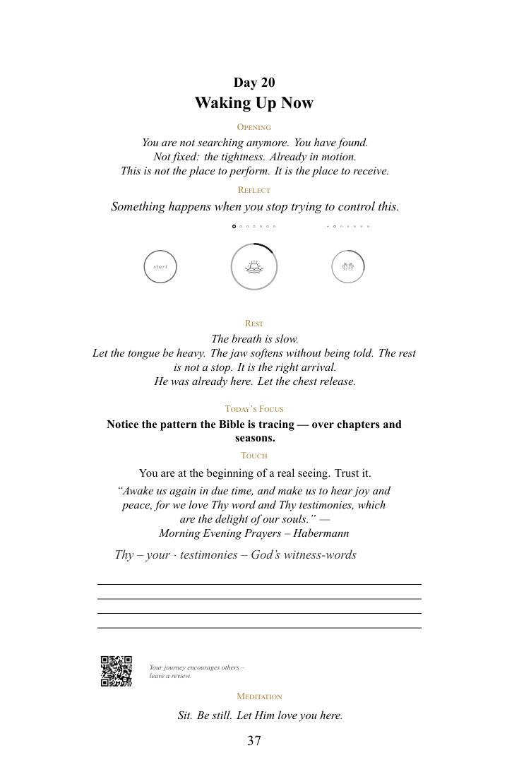 Sample page from Spiritual Workbook for Women — When Releasing What You Were Never Meant to Carry Again