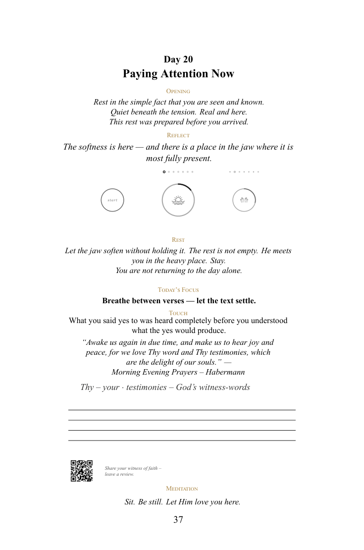 Sample page from New Christian Devotional — When Sunday School Faith Has to Hold on a Monday