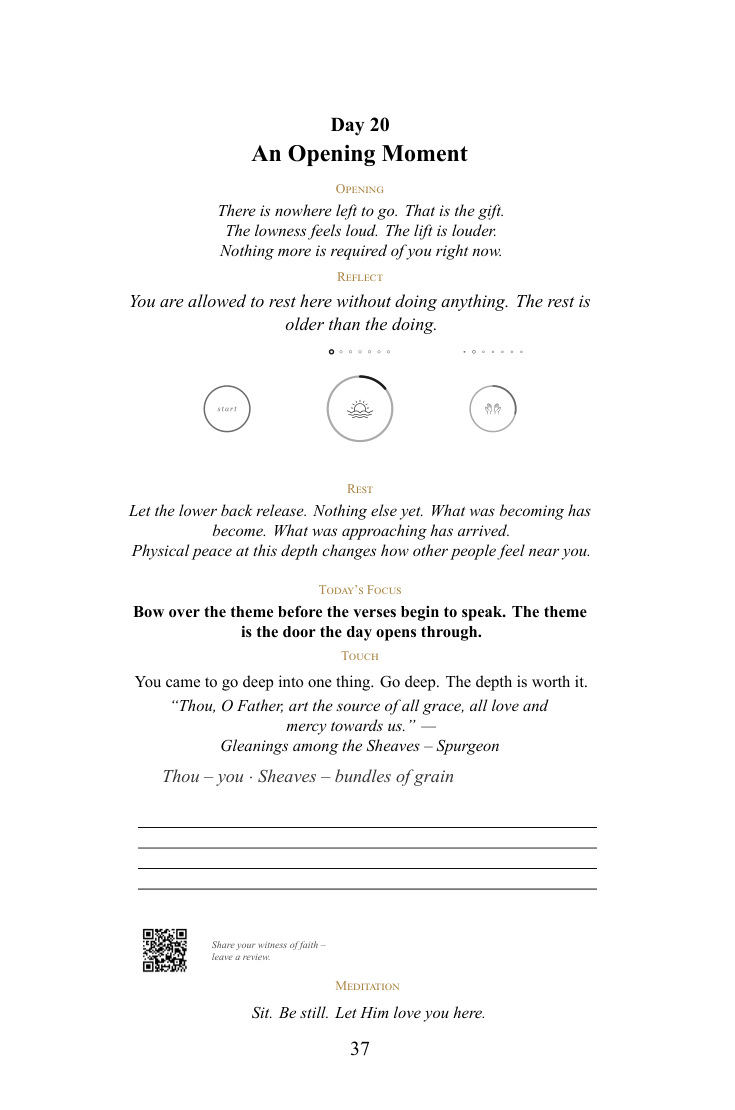 Sample page from Daily Prayer Journal for Women — When the Waiting Room Becomes Your Living Room