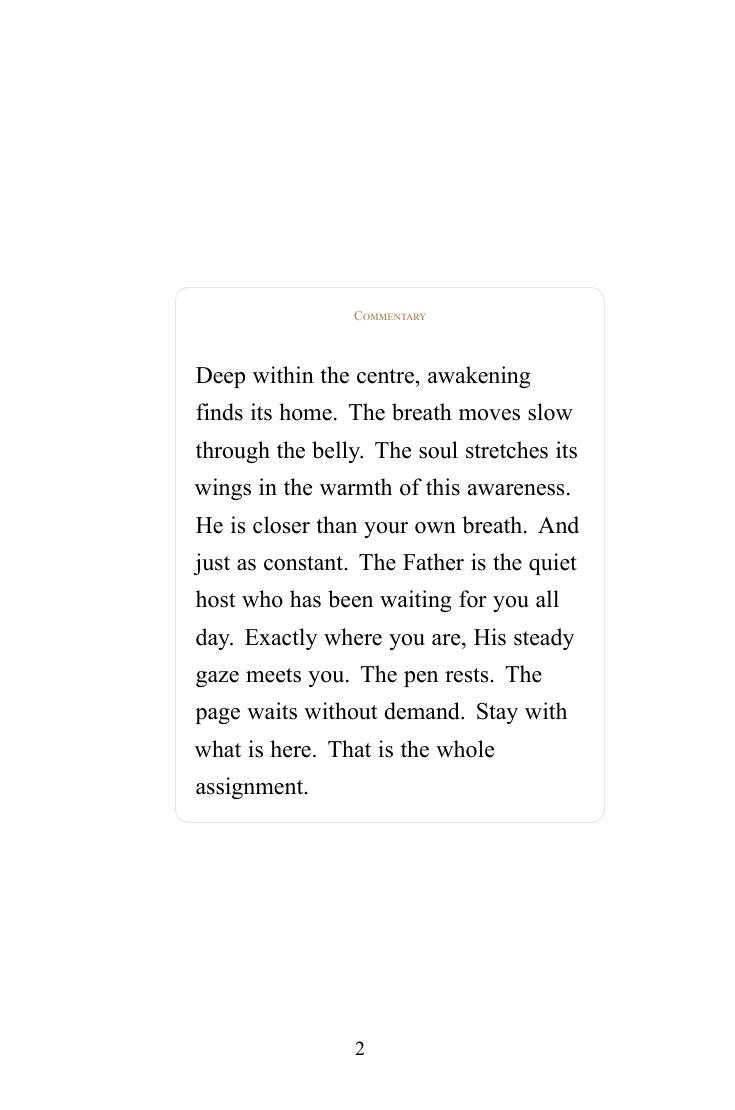 Sample page from Devotionals on Anxiety — When Everyone Else Has Gone