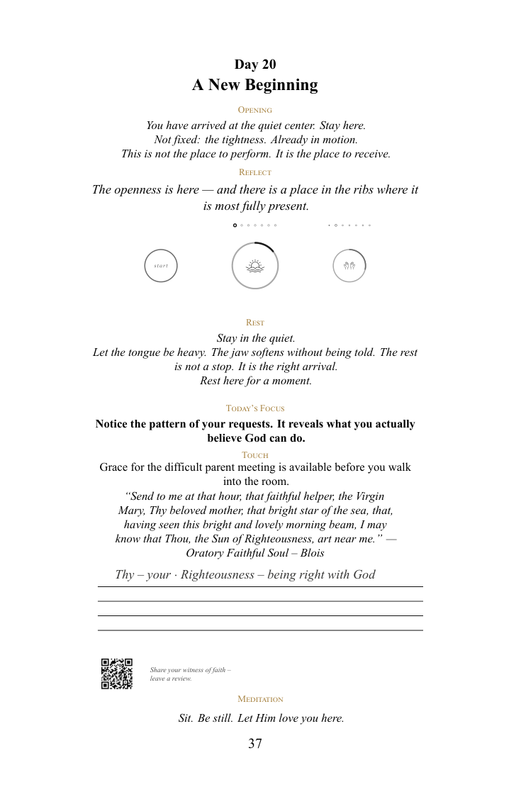 Sample page from Devotional for Teachers — Before the Classroom Empties You